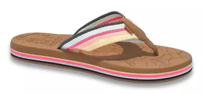 Roxy Colbee Hi Sandals / Flip-Flops - NWT Womens Size 9 Tan / Multi - #43868-U2 • $24.92