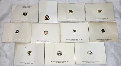 11 Vintage AMA American Motorcycle Association Member Year Pins & Mounting Cards • $24.99
