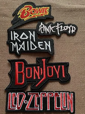 £6.75 • Buy Set Of 5 Iron On Festival Patches Rock & Music Icons Legends Hall Of Fame