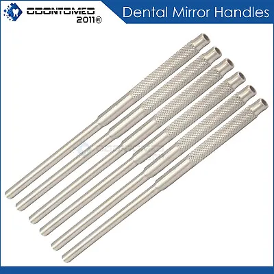 Dental Six Mouth Mirror Round Handles Cone Socket Made In Pakistan • $11.99