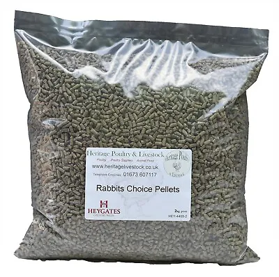 2kg Heygates Rabbit's Choice Pellets - Complete Feed • £9.35