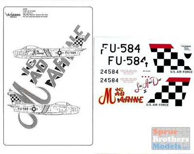 WBD32002 1:32 Warbird Decals - F-86F-30 Sabre MiG Mad Marine #32002 • $13.79