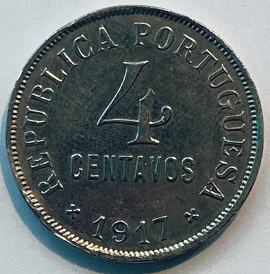 $2.43 • Buy 1917 Portugal 4 Old Portuguese Centavos Coin (escudos) Coin Pre - Euro /eu
