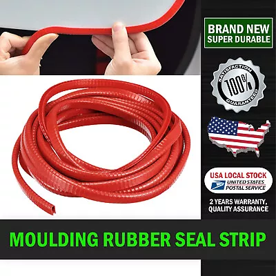 6m Rubber Seal Strip Decoration Car Parts Door Window Push-On Pinch Weld Trim • $11.49