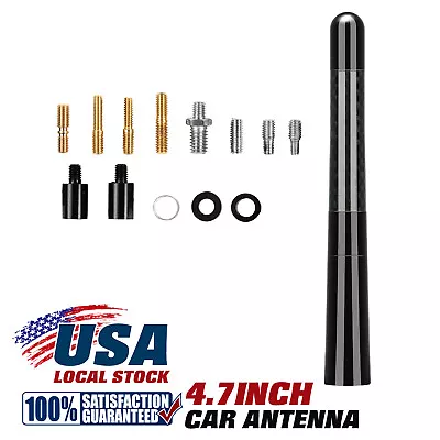 4.7  Car Antenna Carbon Fiber Black OEM Radio FM Antena Kit With Screw Universal • $9.99