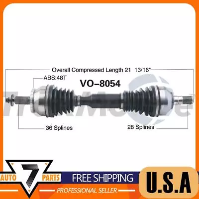 Front Driver Side CV Axle Shaft CV Joint For Volvo XC90 2007 2006 • $163.99