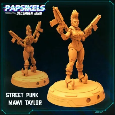 Street Punk Mawi Taylor - Cyberpunk Miniature By PAPSIKELS • $7