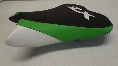 Kawasaki Zx6r 09/10/11/12/13/14/15 Black/green/white Vinyl  Front  Seat Cover • $50