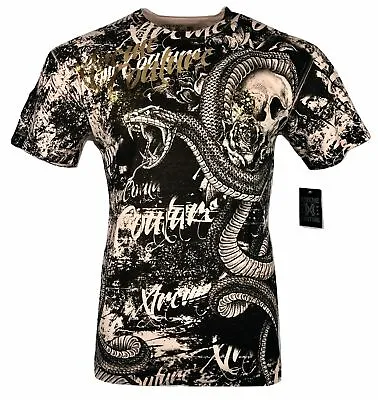 Xtreme Couture By Affliction Men's T-Shirt BLACKTOOTH Skull Biker MMA XS-5X • $24.99