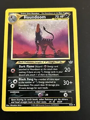 $23.23 • Buy Pokémon TCG Houndoom Neo Revelation 8/64 Holo Unlimited Holo Rare