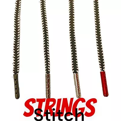 Strings 8mm Wide 45  Long. Stitch Shoe Laces Metal Tips. Great Quality! • $7.59