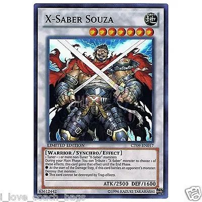 $3.99 • Buy X-Saber Souza X 3 CT09-EN017 SUPER HOLO YUGIOH