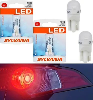 Sylvania LED Light 194 T10 Red Two Bulbs Rear Side Marker Parking Stock Lamp • $16.50