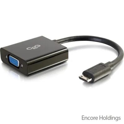 C2G 8in Mini HDMI To VGA Adapter - Mini HDMI Adapter - Male To Female 41353 • $27.22