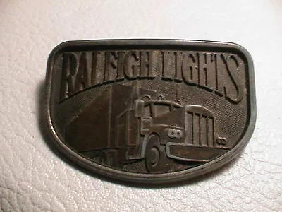 Raleigh Lights Cigarette Smoker Tractor Trailer Mens Brass Metal Belt Buckle #2 • $13.79