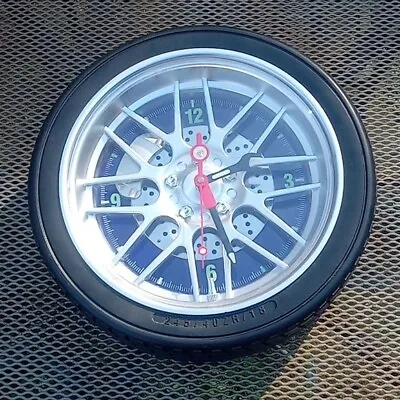 Vtg TIRE CLOCK - MTCTIRECLOCK -tire Wall Clock - Man Cave Worthy!!! • $39.44