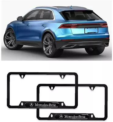 For Mercedes Benz Stainless Steel License Plate Frame Holder Rust Free Bolt Caps • $19.99