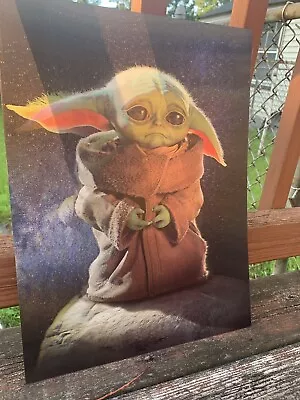 Starwars 3D Poster Baby Yoda Grogu • $12.99
