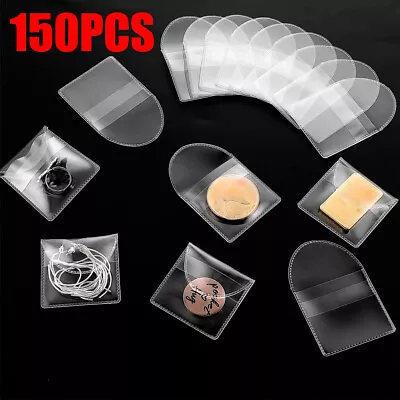 150X Single Pocket Coin Sleeves Holders 2inch Coin Flips Plastic Coin Protector • $23.99