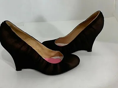 Maison Margiela 591220 Black Wedge Pumps Sz 37.5 • $99.99