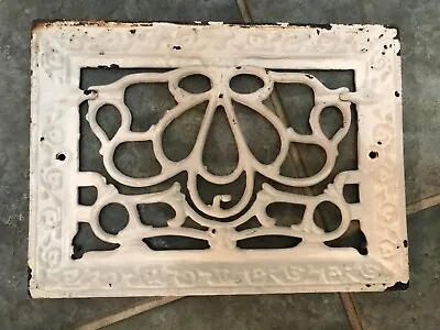 Antique Cast Iron Heat Grate Vent Wall Or Floor Register Vtg. 13.75”x10”x7/8” • $85