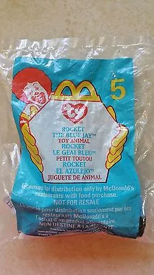 McDonalds~ 1993 Teenie Beanie Babies ~ ROCKET~ Factory Sealed Bag~FREE SHIPPING! • $5.99