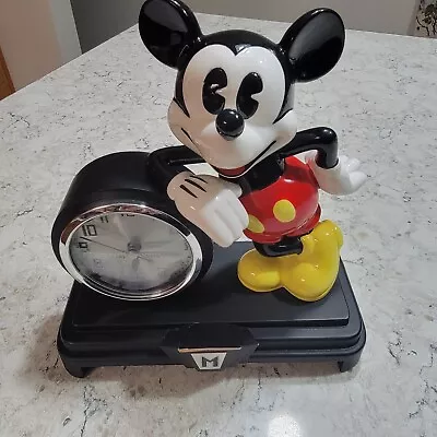 Vintage Walt Disney Store Deco Mickey Clock Mantle Clock W/ Original Box • $25