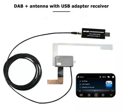 £32.99 • Buy Dab Radio Receiver In Autoantenne Digital DAB Adapter Aux Tuner Box Audio USB