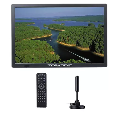 Trexonic 15.4” Portable LED Digital TV W Remote HDMI AV SD USB Rechargeable • $152.95