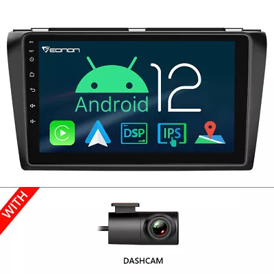 DVR+9  CarPlay Android 12 Car Stereo Radio GPS Navi DSP For Mazda 3 2004-2009 BK • $278.99