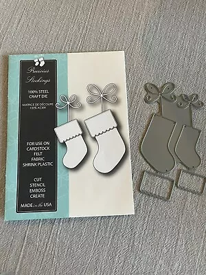 MEMORY BOX 98731  Precious Stockings   100% Steel Craft Die 1.2 X 2.9 1.6 X 3.6 • $15