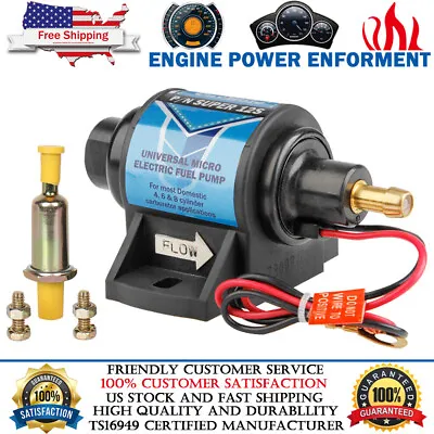 $23.99 • Buy Universal Electric Fuel Pump 12V 35gph 5-9 Psi For Chevy GMC Ford SBC BBC SBF
