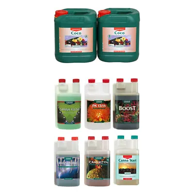 Canna Coco 5 Litre A+B Complete Range Additive Nutrient Bundle Hydroponics • £144.95