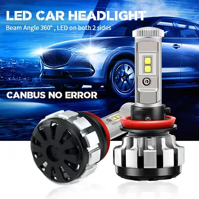 LED Bulbs H7 80W 8000LM T1s Turbo LED Headlight Light Bulbs 6000K Canbus • $54.53