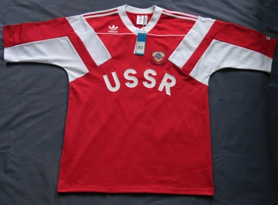 £136 • Buy NEW 1990 CCCP USSR Adidas  Football Shirt Jersey Trikot Vintage Retro L