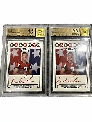 2008 Topps Rookie Premiere Matt Ryan RC RED Ink Auto BGS 9.5/10 (2Available) /25 • $160