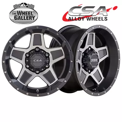 CSA Dakar 16x8 6/139.7 20P Gunmetal Machined Face Set Of Alloy Wheel Wheels • $1076