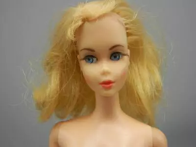 Vintage Mattel BARBIE Doll Twist 'n Turn Blonde Flip Hair Japan Markings • $16.50