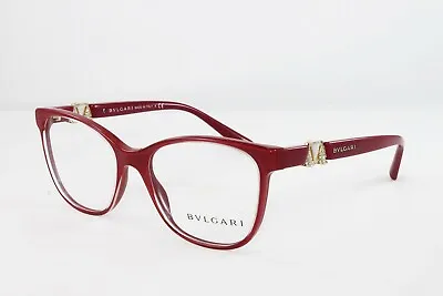 Bulgari BV4118B-5380 Women's Butterfly Eyeglasses Top Crystal On Raspberry 54mm  • $269.27