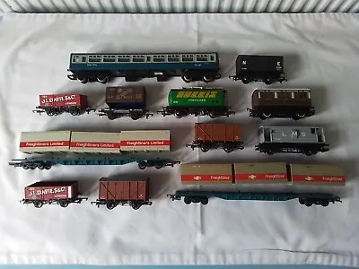 £22 • Buy Hornby Coaches & Wagons Job Lot - 12x Hornby Dapol Rolling Stock In OO Gauge