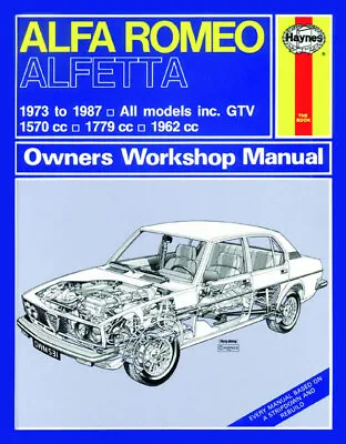 Alfa Romeo Alfetta & GTV 1973-1987 Repair Manual 531 • $59.95