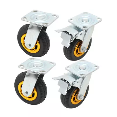 4pcs Heavy Duty 6  Swivel Castor Wheels Trolley 150mm Furniture Casters 1000kg • £38.64