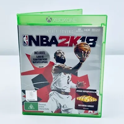 NBA 2K18 Microsoft XBOX ONE Basketball Game With Manual (Kyrie Irving) NBA2K18 • $12.49