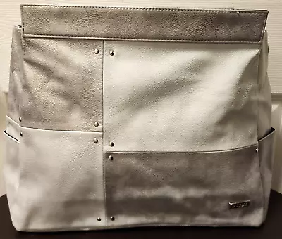 NEW - MICHE - Prima Bag Shell -  Iris  Silver Faux Leather - Retired • $14.95