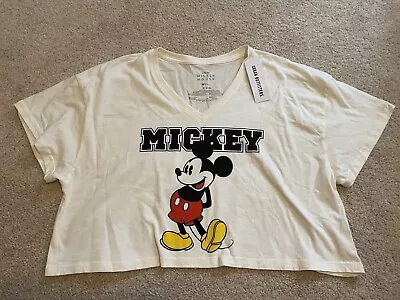 Urban Outfitters Disney Mickey Mouse Crop Top Medium  • $16