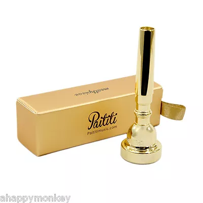 Paititi Trumpet Mouthpiece For Bach Standard 5C Size Gold Plated New Hi Quality • $18.49