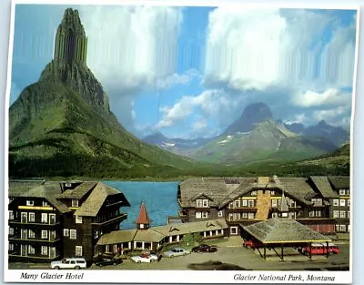 Postcard - Many Glacier Hotel Montana • $3.46