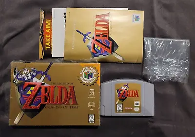 Legend Of Zelda: Ocarina Of Time Nintendo 64 N64 Complete In Box CIB Near Mint • $299.99
