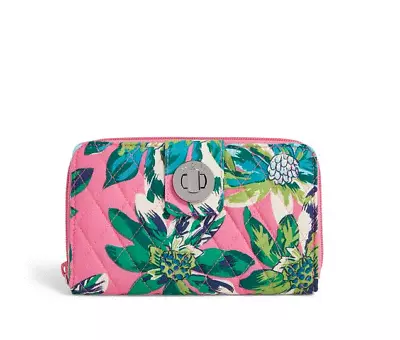 Vera Bradley RFID Turnlock Tropical Paradise  Wallet   - NWT • $29.99