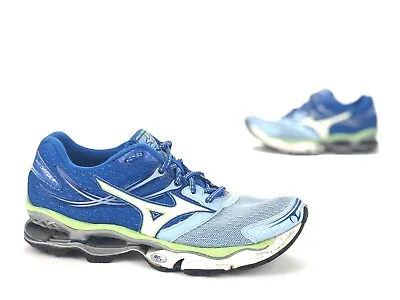 MIZUNO Wave Creation 14 SNEAKERS Running Athletic Shoes BLUE Sz 7.5 • $16.79